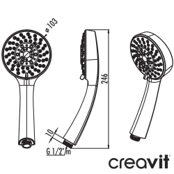 Creavit - Creavit El Duşu Takımı, 3 Akışlı