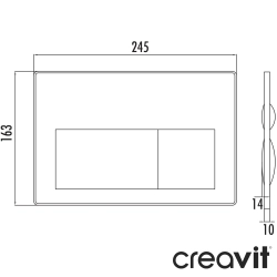 Creavit - Creavit ARC Kumanda Paneli, Mat Beyaz