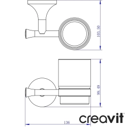 Creavit - Creavit Neo Diş Fırçalığı, Altın