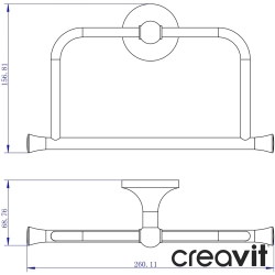 Creavit - Creavit Neo Halka Havluluk, Gun Grey