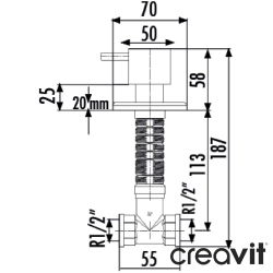 Creavit - Creavit Ankastre Stop Valf