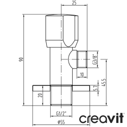 Creavit - Creavit Aç-Kapa Ara Musluk - MS.CF02