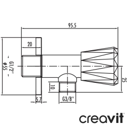 Creavit - Creavit Aç-Kapa Ara Musluk - MS.CF04