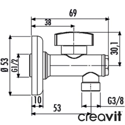 Creavit - Creavit Filtreli Ara Musluk - MS.FA001