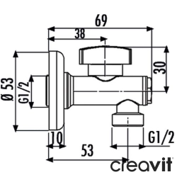 Creavit - Creavit Filtreli Ara Musluk - MS.FMC213