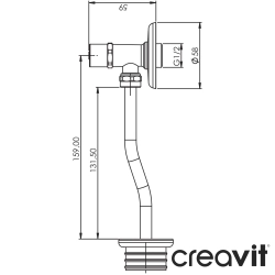 Creavit - Creavit Sıva Üstü Pisuvar Bataryası