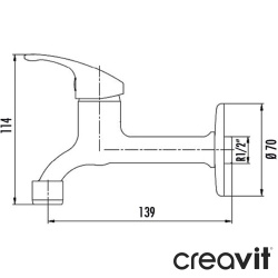 Creavit - Creavit Mix Uzun Lavabo Musluğu