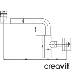Creavit - Creavit Lavabo Sifonu Alt Grubu (Z Tipi)