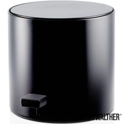 Decor Walther - Decor Walther Pedallı Çöp Kovası, Yavaş Kapanır, Mat Siyah (3 Litre) - 615460