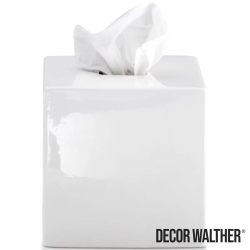 Decor Walther - Decor Walther Porselen Kare Kağıt Mendillik, Porselen/Beyaz (Tezgah Üzeri) - 849850