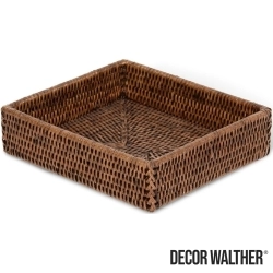 Decor Walther - Decor Walther Basket Aksesuar Tepsisi, Kahve (Tezgah Üzeri) - BASKETTAB1-D