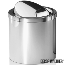 Decor Walther - Decor Walther Sallanır Kapaklı Çöp Kovası, Parlak Paslanmaz Çelik (7 Litre) - DW125-P