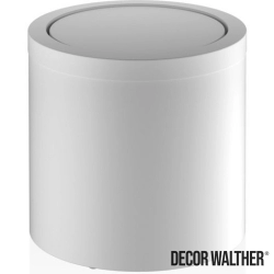 Decor Walther - Decor Walther Sallanır Kapaklı Çöp Kovası, Mat Beyaz (7 Litre) - DW125-W