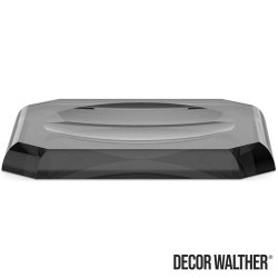 Decor Walther - Decor Walther Kristall Tepsi Sabunluk, Antrasit (Tezgah Üzeri, Cam) - KRKS-N