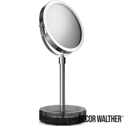 Decor Walther - Decor Walther Kristall Makyaj Aynası 1x/5x Büyüteçli, Krom/Antrasit (Tezgah Üzeri, Cam) - KRKSA-CRN