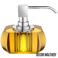Decor Walther - Decor Walther Kristall Sıvı Sabunluk, Krom/Amber (Tezgah Üzeri, Cam) - KRSSP-CRA