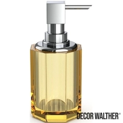 Decor Walther - Decor Walther Kristall Sıvı Sabunluk, Krom/Amber (Tezgah Üzeri, Cam) - KRSSP2-CRA