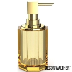 Decor Walther - Decor Walther Kristall Sıvı Sabunluk, Altın/Amber (Tezgah Üzeri, Cam) - KRSSP2-OA