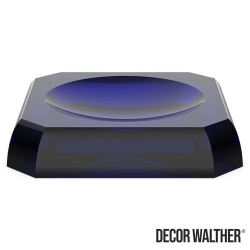 Decor Walther - Decor Walther Kristall Sabunluk, Mavi (Tezgah Üzeri, Cam) - KRSTS-B