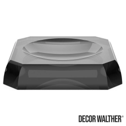 Decor Walther - Decor Walther Kristall Sabunluk, Antrasit (Tezgah Üzeri, Cam) - KRSTS-N
