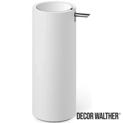 Decor Walther - Decor Walther Stone Sıvı Sabunluk, Beyaz/Corian/Krom (Tezgah Üzeri) - STONESSP-CR
