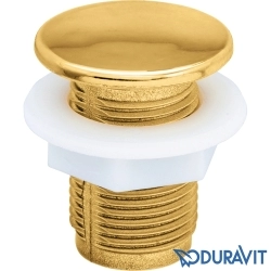 Duravit - Duravit Su Taşma Deliği Kapağı, 25 mm, Altın
