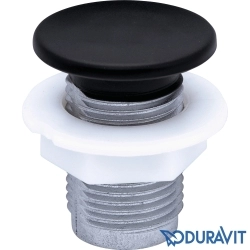 Duravit - Duravit Su Taşma Deliği Kapağı, 25 mm, Mat Siyah