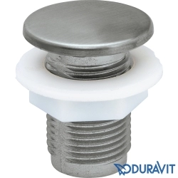 Duravit - Duravit Su Taşma Deliği Kapağı, 25 mm, Paslanmaz Çelik