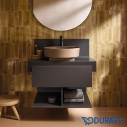 Duravit - Duravit Balcoon DuraShield Çanak Lavabo, 45 cm, Kil Terra Mat