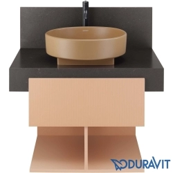 Duravit - Duravit Balcoon DuraShield Çanak Lavabo, 45 cm, Kil Terra Mat