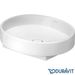 Duravit - Duravit Balcoon DuraShield HygieneGlaze Plus Oval Çanak Lavabo, 55 cm, Parlak Beyaz