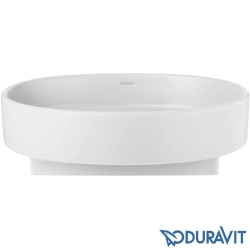 Duravit - Duravit Balcoon DuraShield HygieneGlaze Plus Oval Çanak Lavabo, 55 cm, Beyaz İpeksi Mat