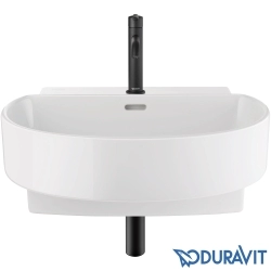 Duravit - Duravit Balcoon DuraShield HygieneGlaze Plus D-Shaped Çanak Lavabo, 55 cm, Parlak Beyaz