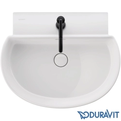 Duravit - Duravit Balcoon DuraShield HygieneGlaze Plus D-Shaped Çanak Lavabo, 55 cm, Parlak Beyaz