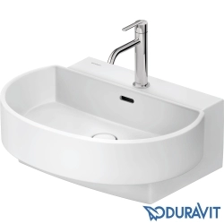 Duravit - Duravit Balcoon DuraShield HygieneGlaze Plus D-Shaped Çanak Lavabo, 60 cm, Beyaz İpeksi Mat