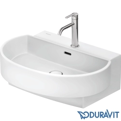 Duravit - Duravit Balcoon DuraShield HygieneGlaze Plus D-Shaped Çanak Lavabo, 65 cm, Beyaz İpeksi Mat