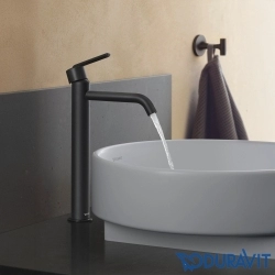 Duravit - Duravit Balcoon Tezgah Üstü Lavabo Bataryası, Mat Siyah (XL Boy)