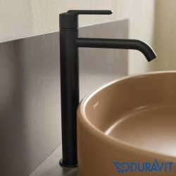 Duravit - Duravit Balcoon Tezgah Üstü Lavabo Bataryası, Mat Siyah (XL Boy)