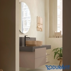 Duravit - Duravit Balcoon Tezgah Üstü Lavabo Bataryası, Mat Siyah (XL Boy)