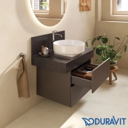 Duravit - Duravit Balcoon Tezgah Üstü Lavabo Bataryası, Paslanmaz Çelik (XL Boy)