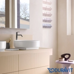 Duravit - Duravit Balcoon Tezgah Üstü Lavabo Bataryası, Paslanmaz Çelik (XL Boy)