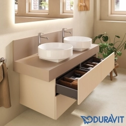 Duravit - Duravit Balcoon Tezgah Üstü Lavabo Bataryası, Paslanmaz Çelik (XL Boy)