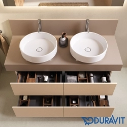Duravit - Duravit Balcoon Tezgah Üstü Lavabo Bataryası, Paslanmaz Çelik (XL Boy)
