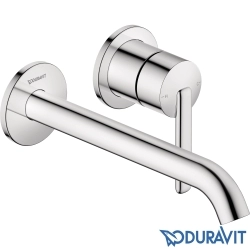 Duravit - Duravit Balcoon 2 Delikli Duvardan Ankastre Lavabo Bataryası (Sıva Üstü Grubu)
