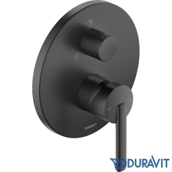 Duravit - Duravit Balcoon Ankastre Banyo Bataryası, 2 Yollu, Mat Siyah (Sıva Üstü Grubu)