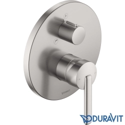 Duravit - Duravit Balcoon Ankastre Banyo Bataryası, 2 Yollu, Paslanmaz Çelik (Sıva Üstü Grubu)