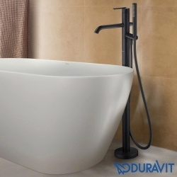 Duravit - Duravit Balcoon Yerden Küvet Bataryası, Mat Siyah (Sıva Üstü Grubu)