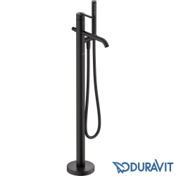 Duravit - Duravit Balcoon Yerden Küvet Bataryası, Mat Siyah (Sıva Üstü Grubu)
