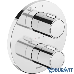 Duravit - Duravit TH Ankastre Termostatik Banyo Bataryası, Tepe ve El Duşu Seti