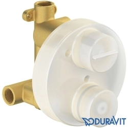 Duravit - Duravit TH Ankastre Termostatik Banyo Bataryası, Tepe ve El Duşu Seti, Mat Siyah